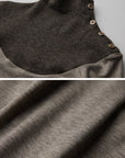 DOINDULGE Contrast-Panel Structured Long Sleeve Top