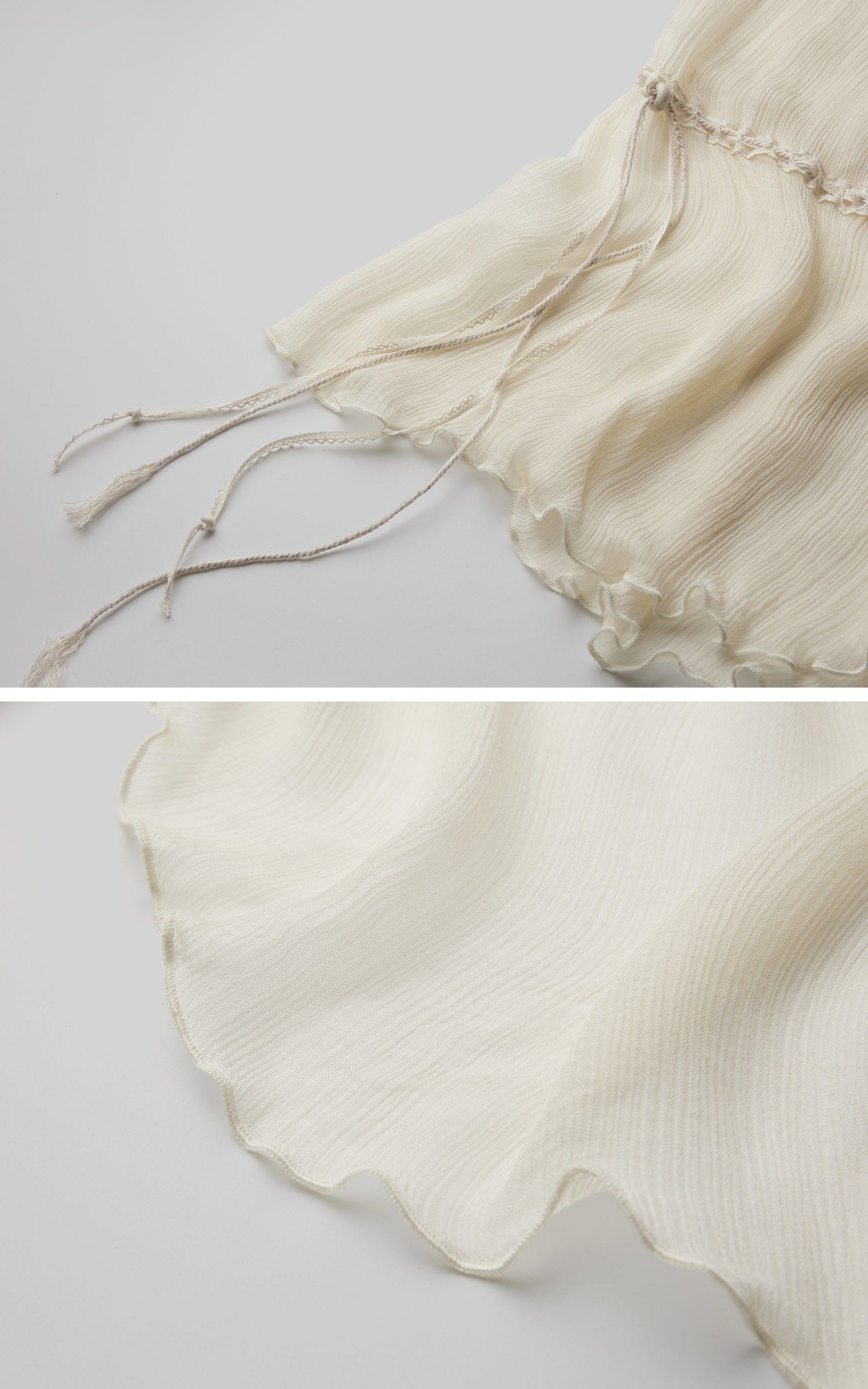 DOINDULGE Sheer Draped Wrap Longline Cardigan