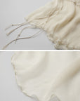 DOINDULGE Sheer Draped Wrap Longline Cardigan