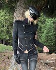 Rase le sol Structured Wool Military Jacket