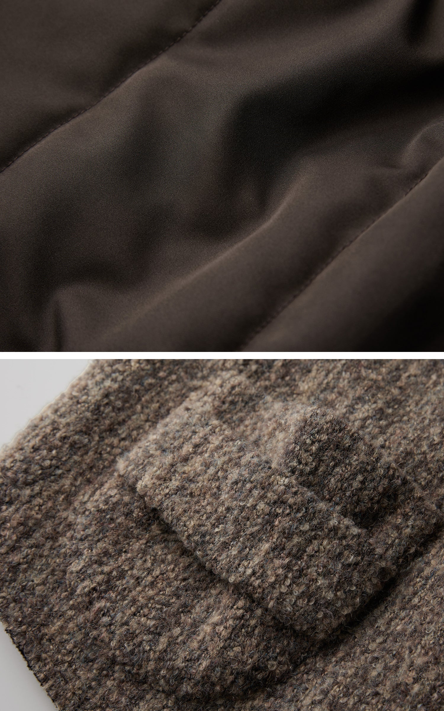 DOINDULGE Textured Wool Vest with Asymmetric Panels and Hand-Tied Toggle Details