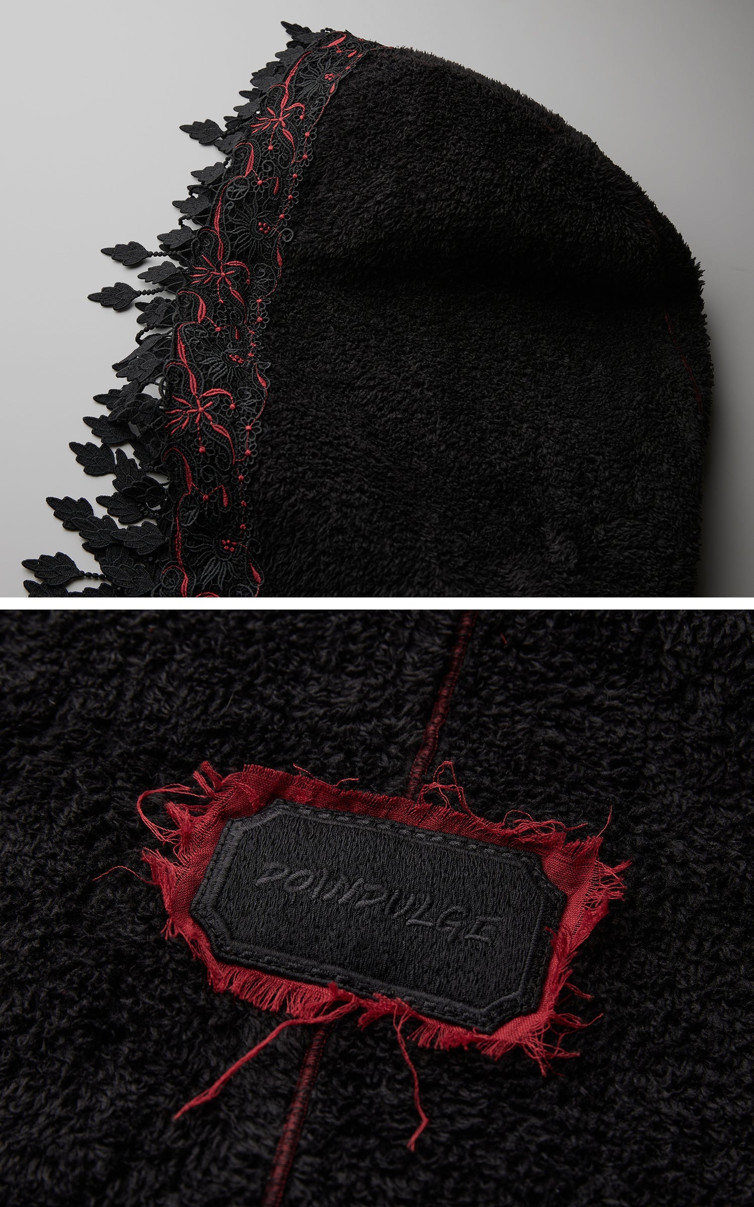 DOINDULGE Embroidered Hooded Cloak Jacket