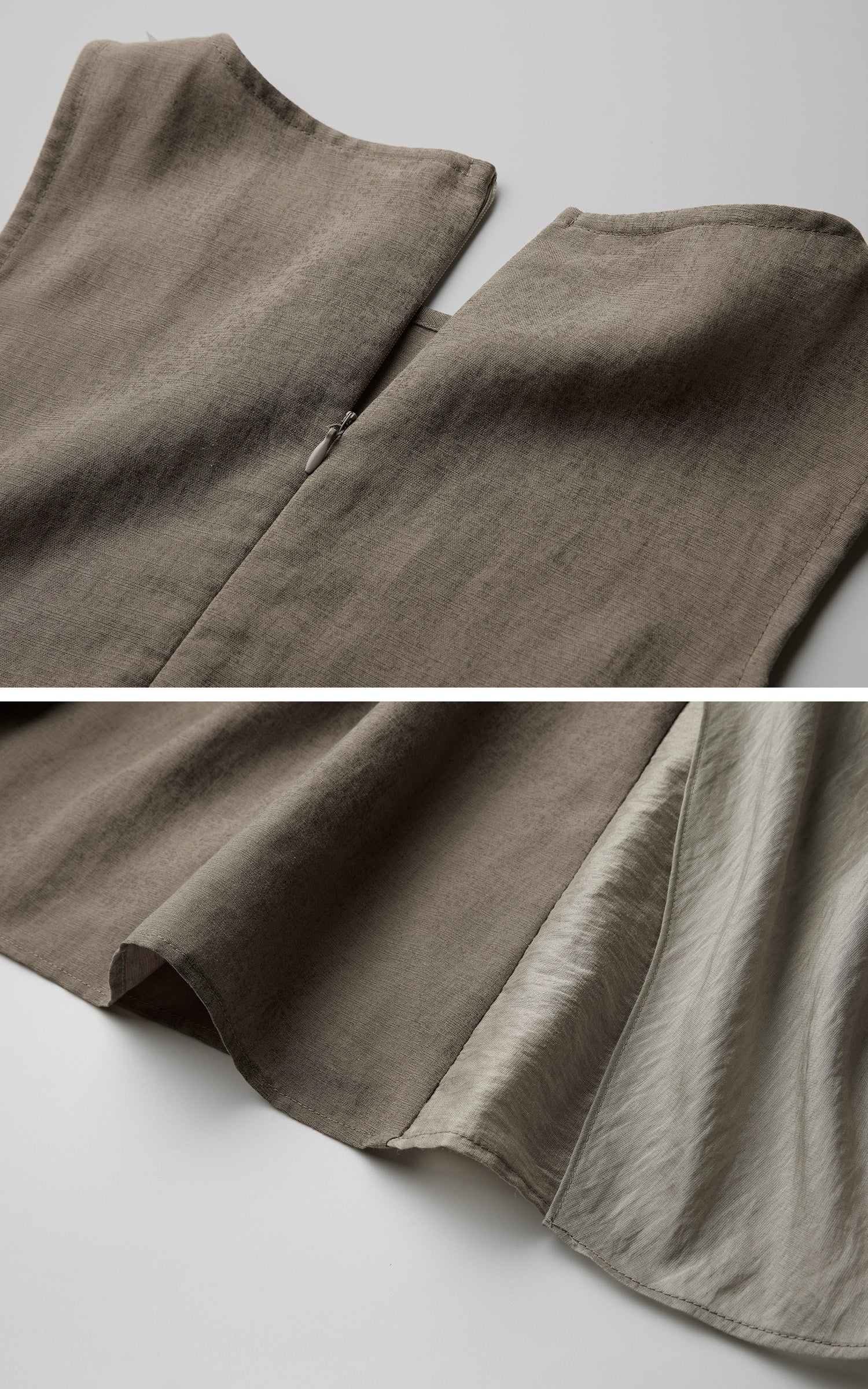 DOINDULGE Draped Pocket Panel Tank Maxi Dress