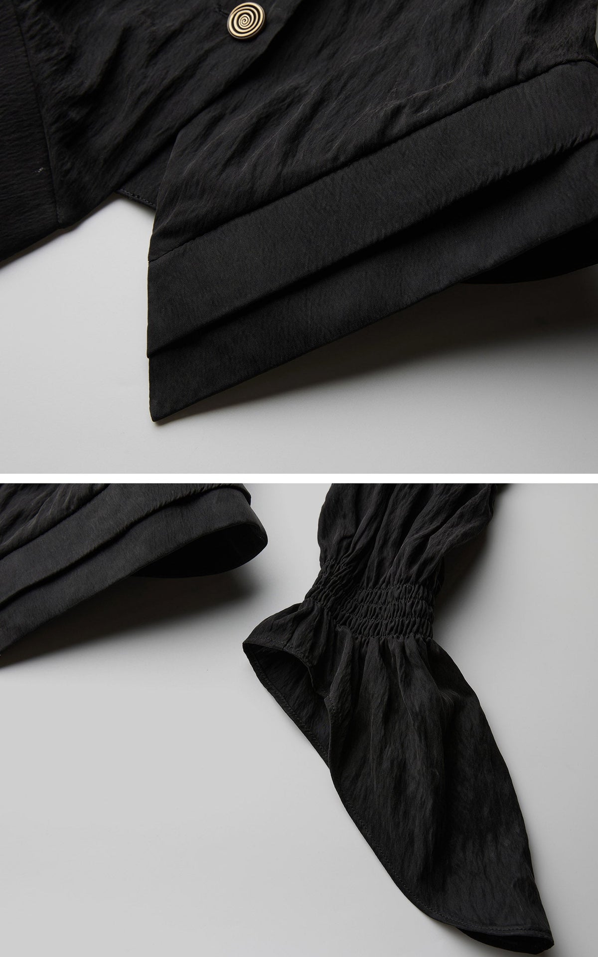 DOINDULGE Victorian High-Neck Puff-Sleeve Blouse
