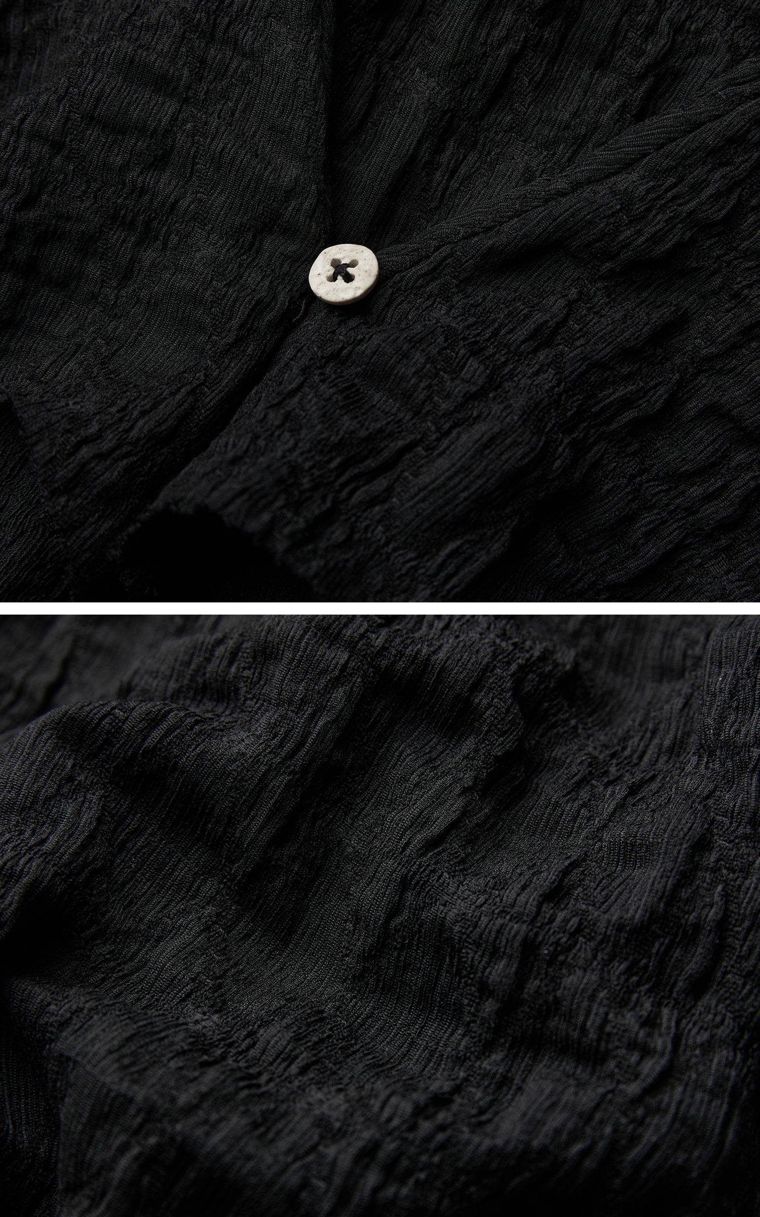 DOINDULGE Textured Ruched Deconstructed Long Sleeve T-Shirt