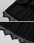 DOINDULGE Gothic Textured Knit Side Slit Camisole Top