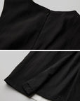 DOINDULGE Contrast Panel Fitted Maxi Dress