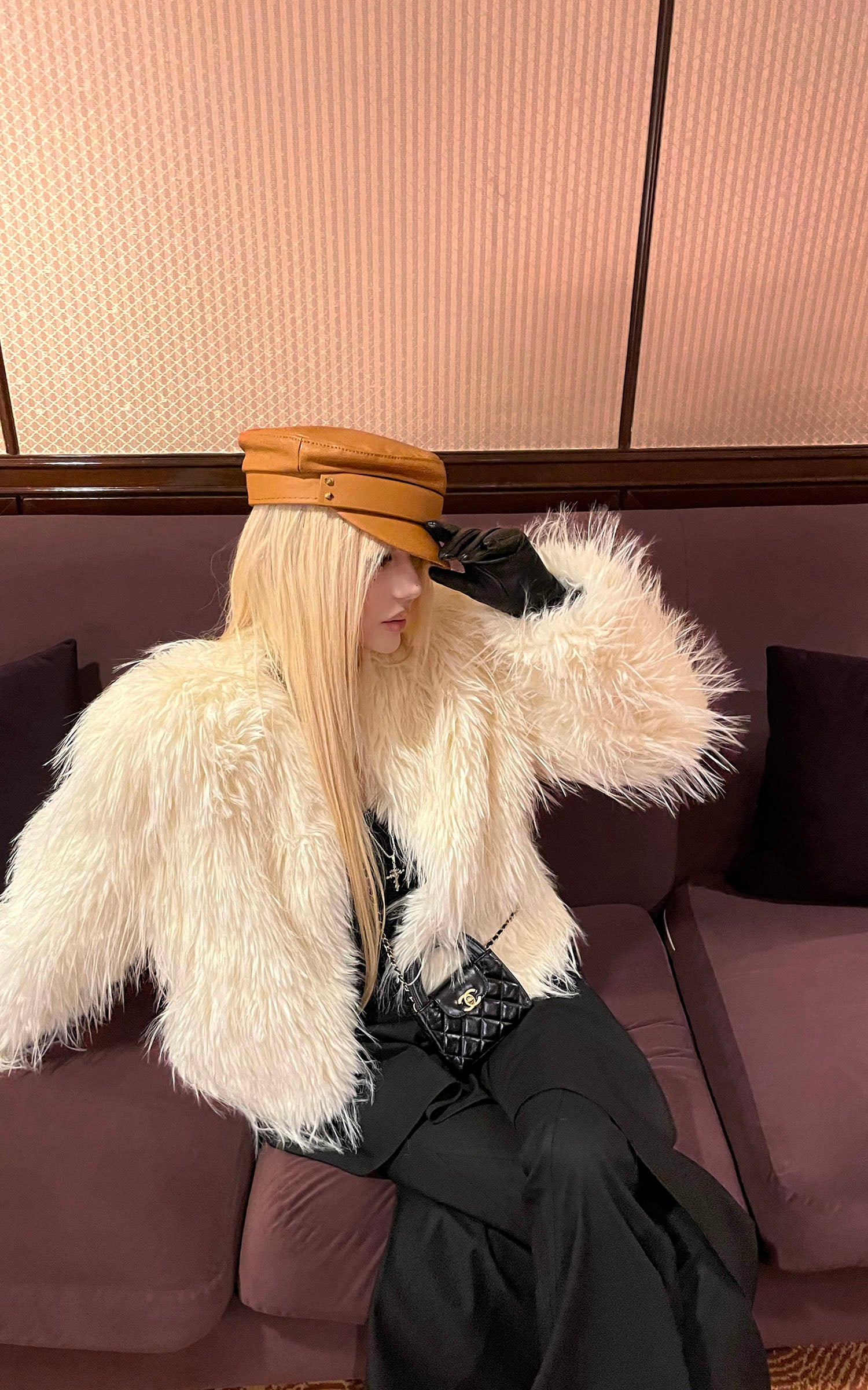 Rase le sol フェイクファー クロップドジャケット – PINKPARKS