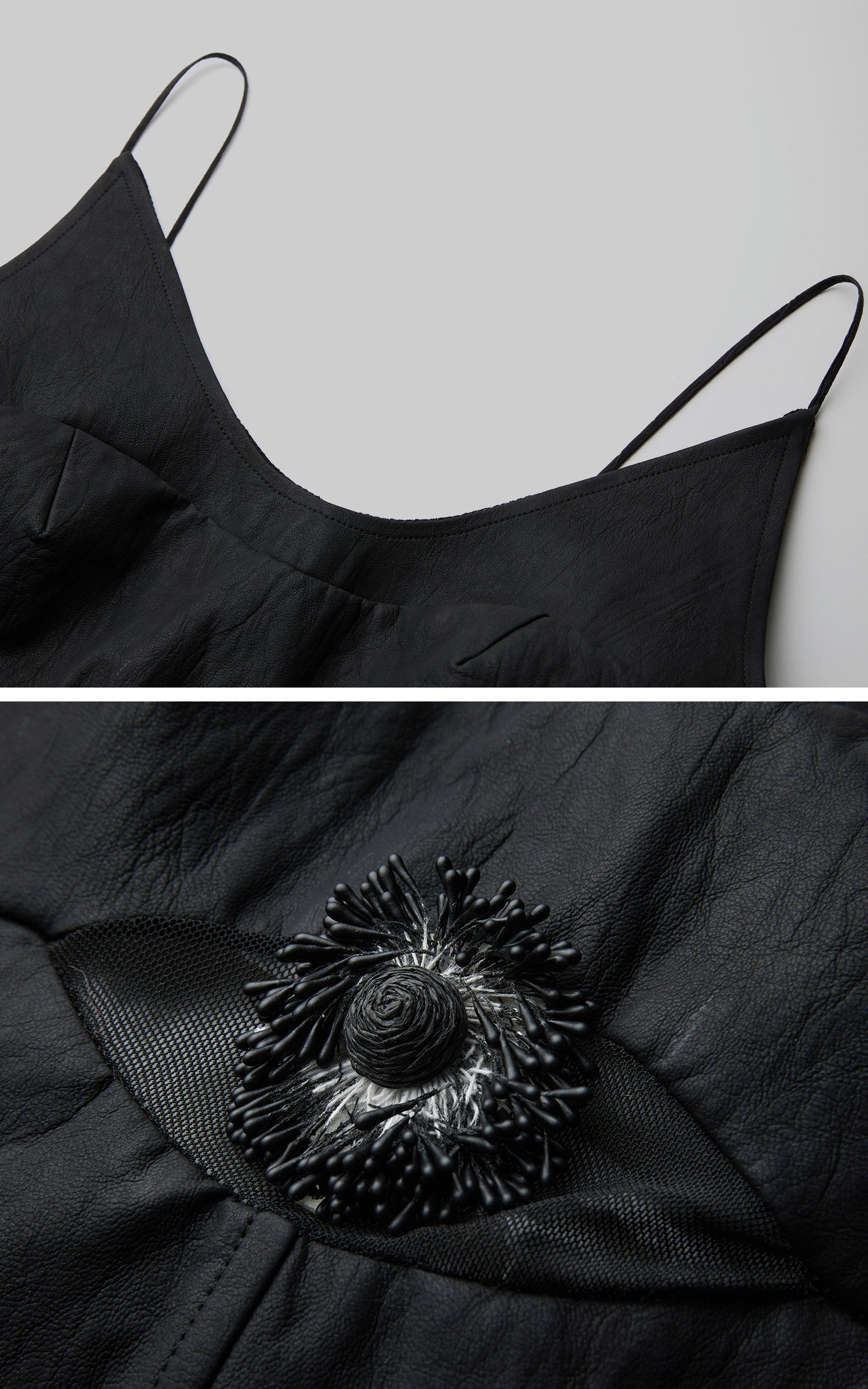 DOINDULGE PU V-Neck Peplum Corset Top