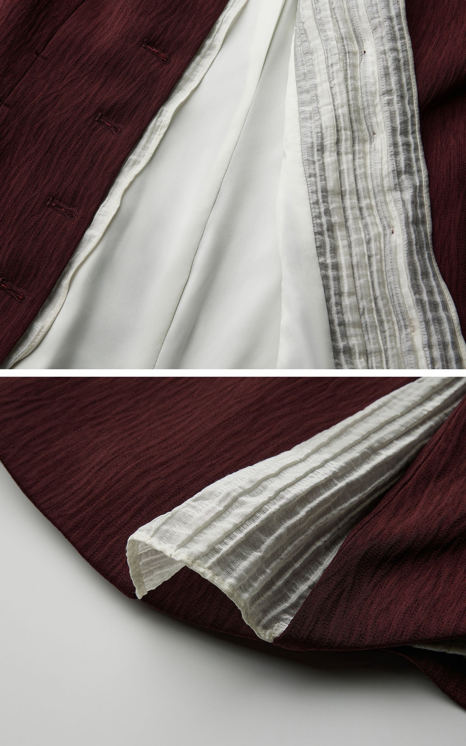 DOINDULGE Structured Panel Stand Collar Jacket
