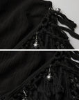 DOINDULGE Detachable Asymmetric Lace Maxi Skirt