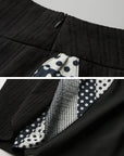DOINDULGE Asymmetric Ruffle Patchwork Skirt