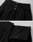 DOINDULGE Wide Leg Gathered Waist Pants