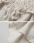 DOINDULGE Pointed-Collar Ruched Waist Structured Shirt