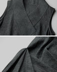 DOINDULGE Draped Shawl Collar Maxi Dress