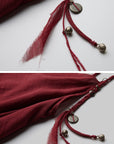 DOINDULGE Scarf Tie Cinched Cami Maxi Dress