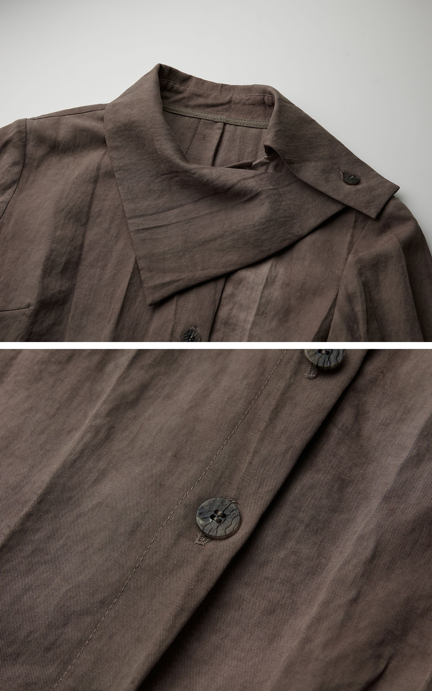 DOINDULGE Asymmetric Sculpted Waist Shirt