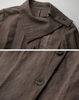 DOINDULGE Asymmetric Sculpted Waist Shirt
