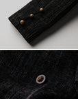 DOINDULGE Sculpted Velvet Jacket with Structured Sleeves