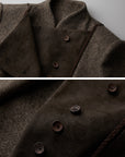 DOINDULGE Asymmetric Wool-Blend Structured Jacket