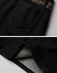 DOINDULGE Shell-Trimmed Wide-Leg Trousers