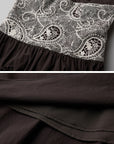 DOINDULGE Lace Waist Maxi Dress