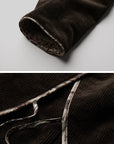 DOINDULGE Structured Corduroy Jacket with Asymmetric Button Line