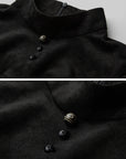 DOINDULGE Stand Collar Cap Sleeve Peplum Top