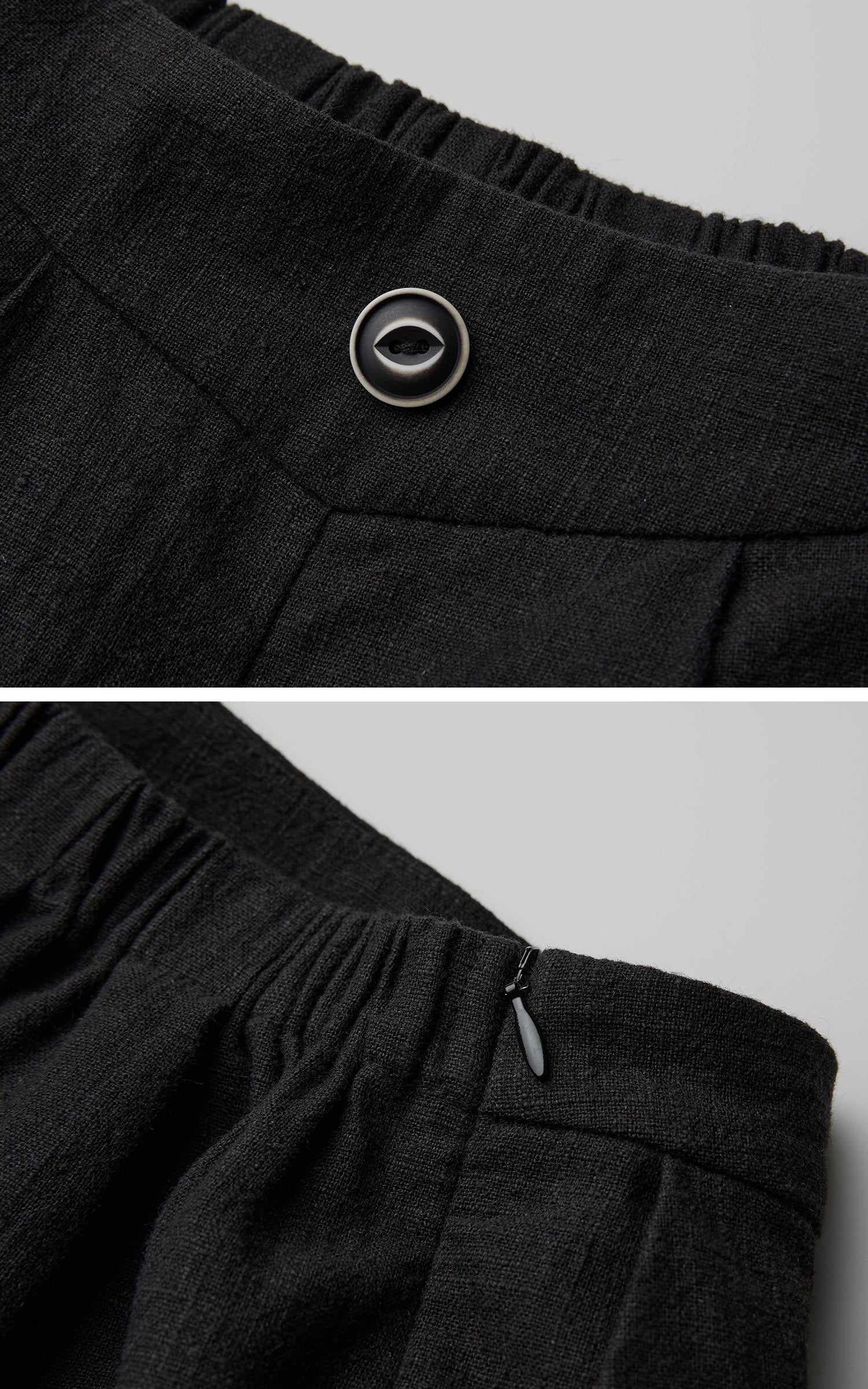 DOINDULGE Low-Rise Pleated Wide-Leg Balloon Pants