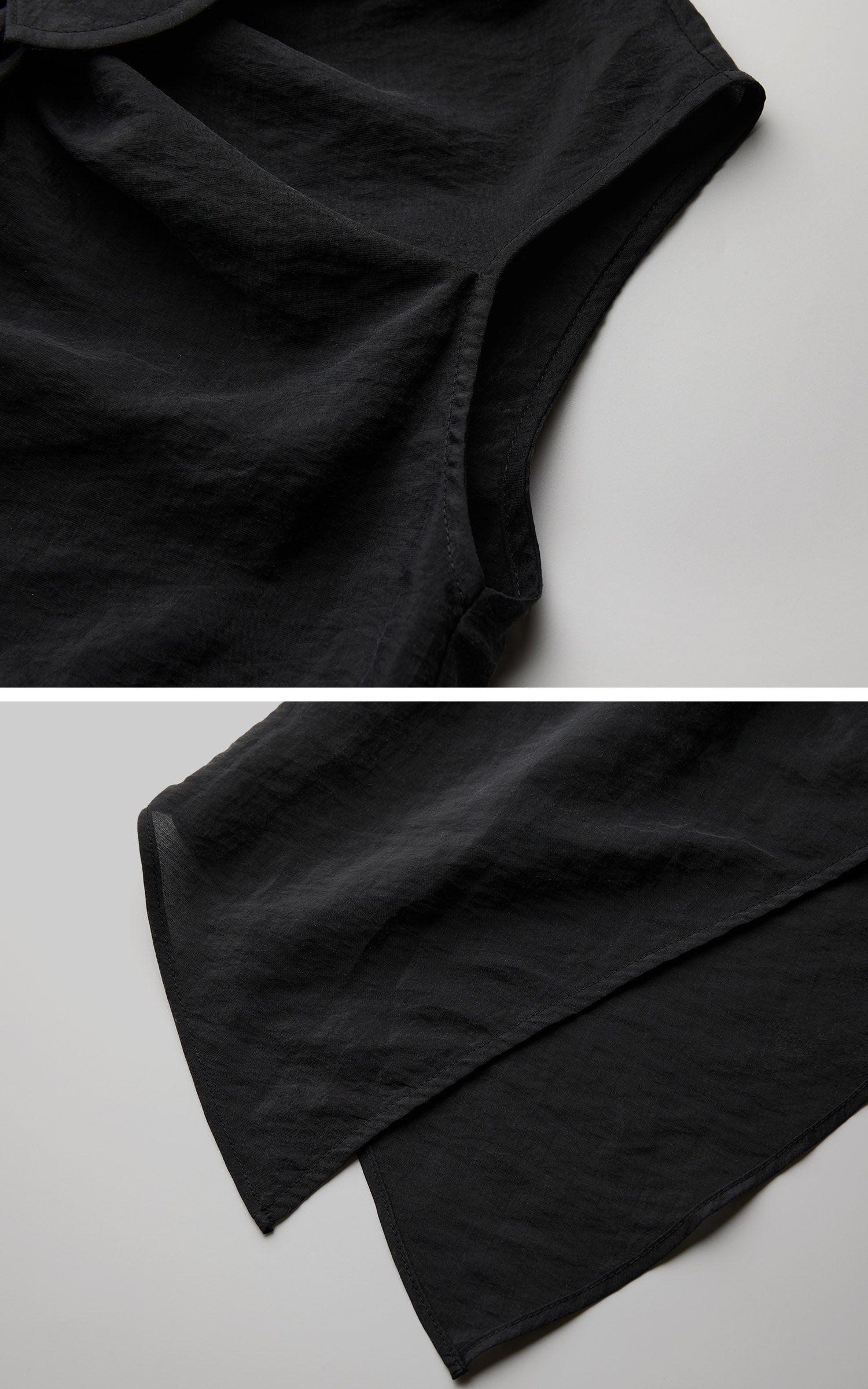 DOINDULGE Avant-Garde Asymmetric Draped Longline Vest
