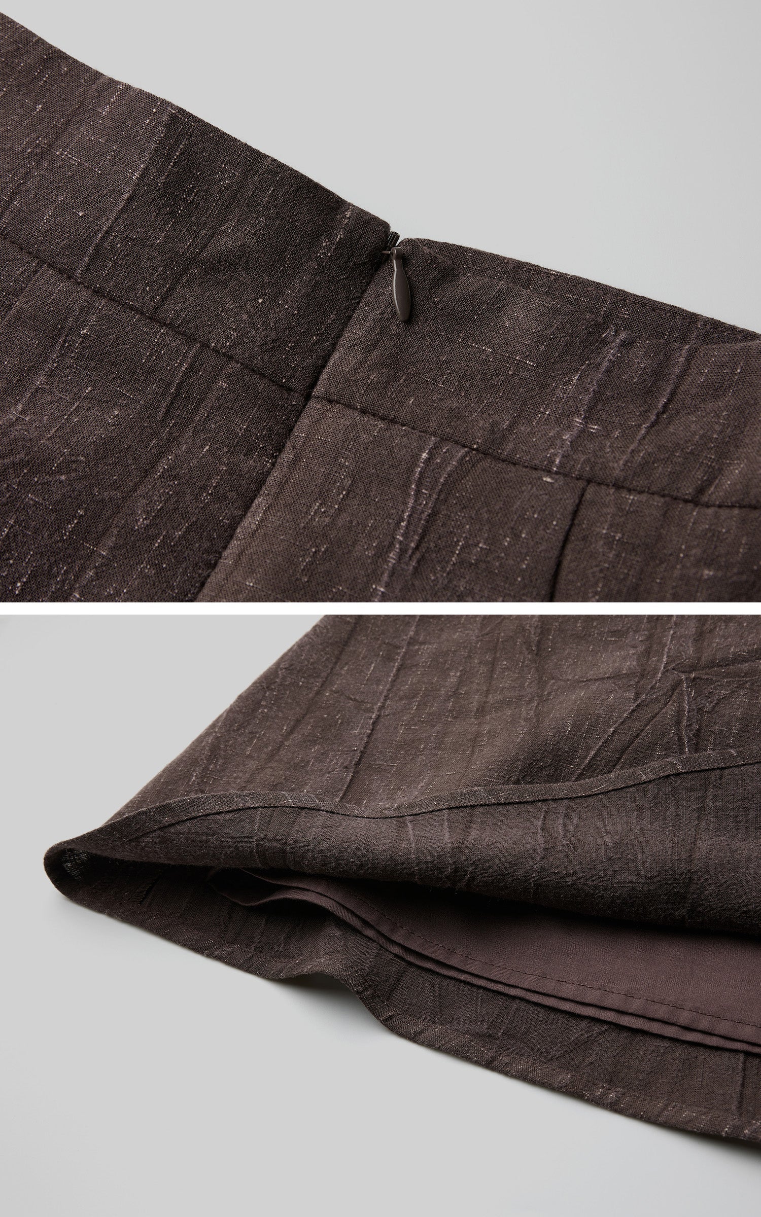 DOINDULGE High-Waist Panelled Gathered Maxi Skirt
