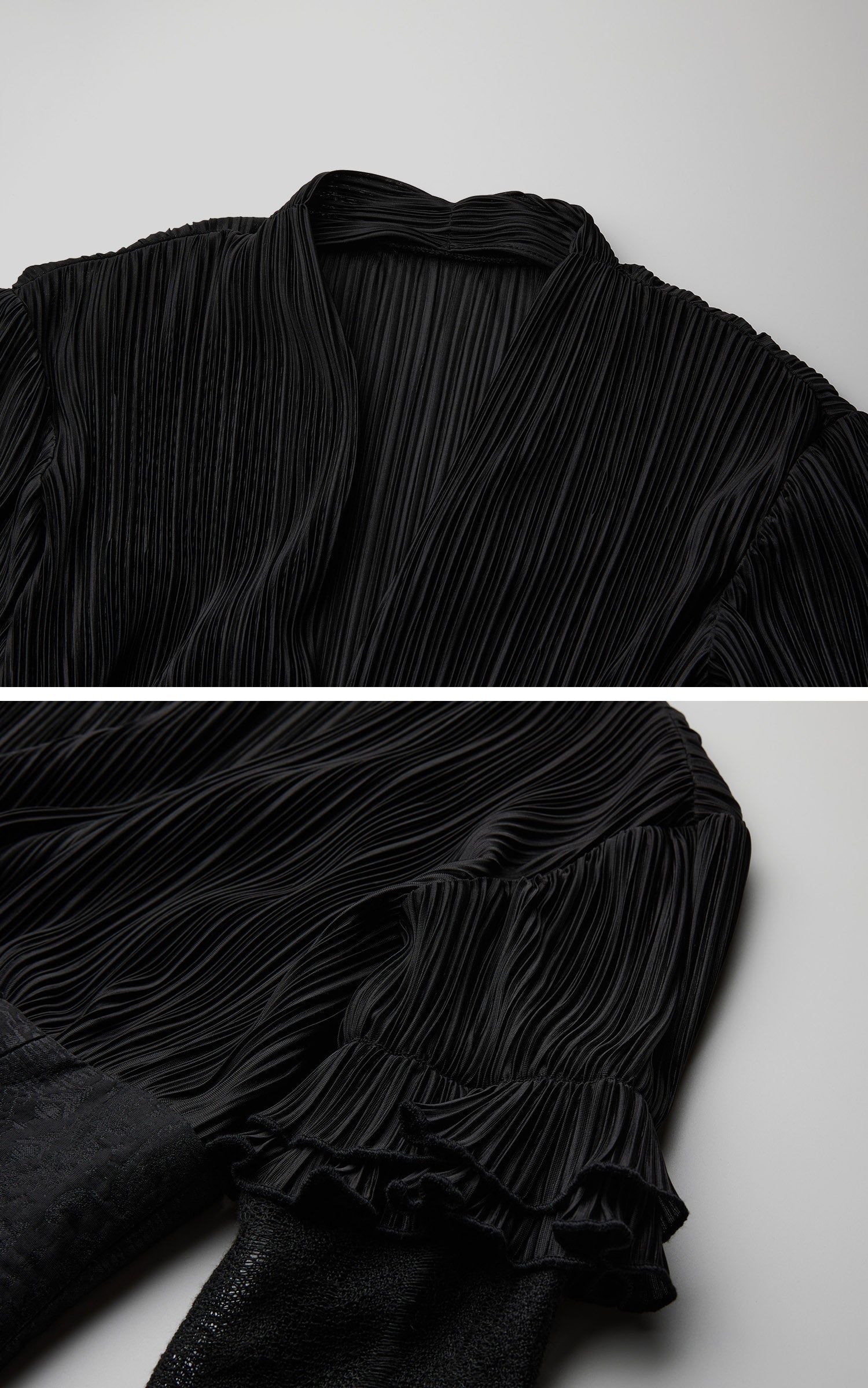 DOINDULGE Deep V Corset Waist Pleated Maxi Dress