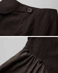 DOINDULGE Asymmetric Paneled Relaxed Wide-Leg Pants