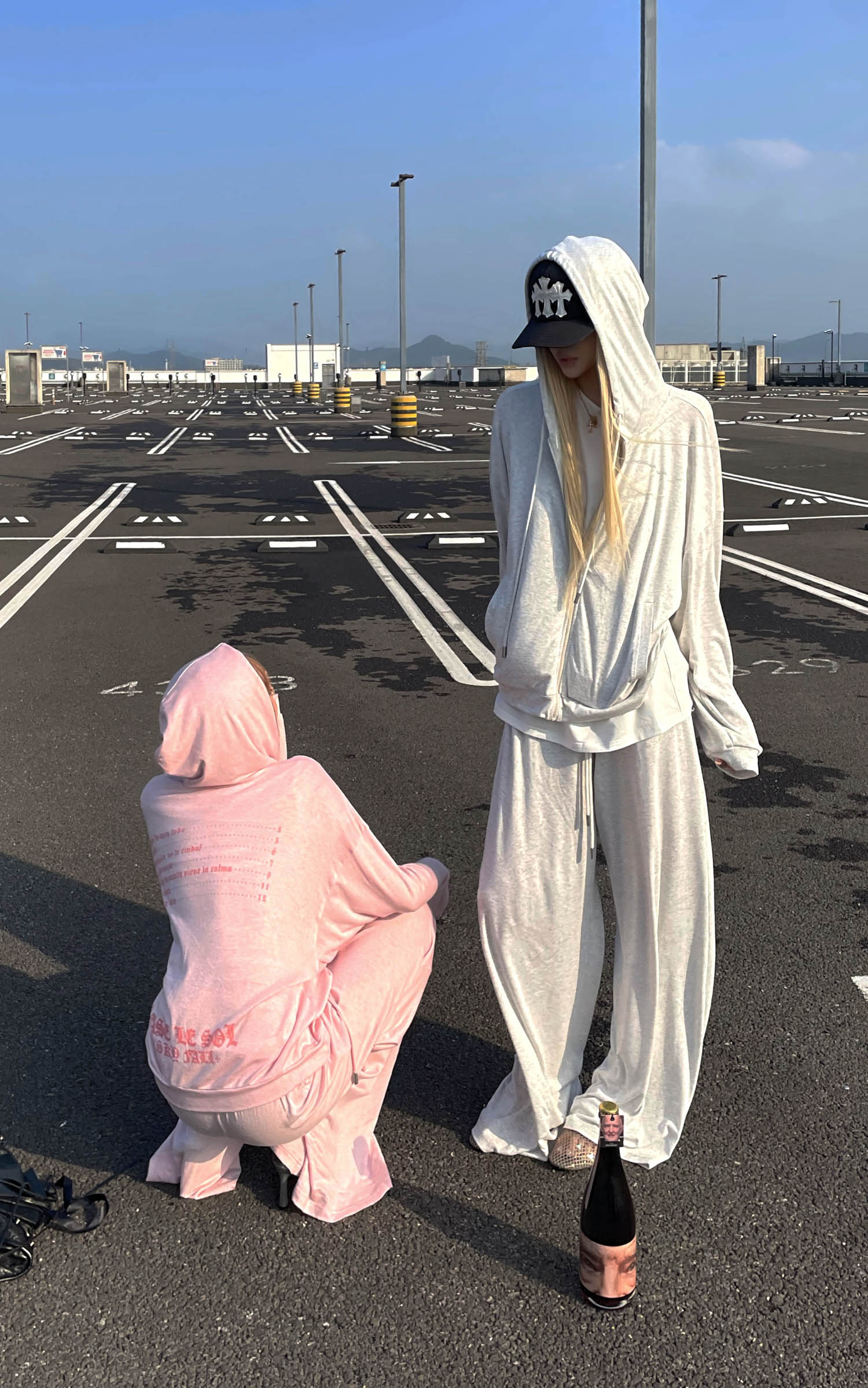 Rase Le Sol Lightweight Hoodie &amp; Wide-Leg Pants Set