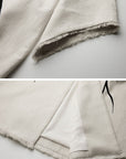 DOINDULGE Avant-Garde Raw Hem Long Coat