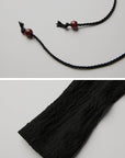 DOINDULGE Textured Ruched Draped Long Dress