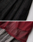 DOINDULGE Low-Rise Stripe Wide Leg Pants