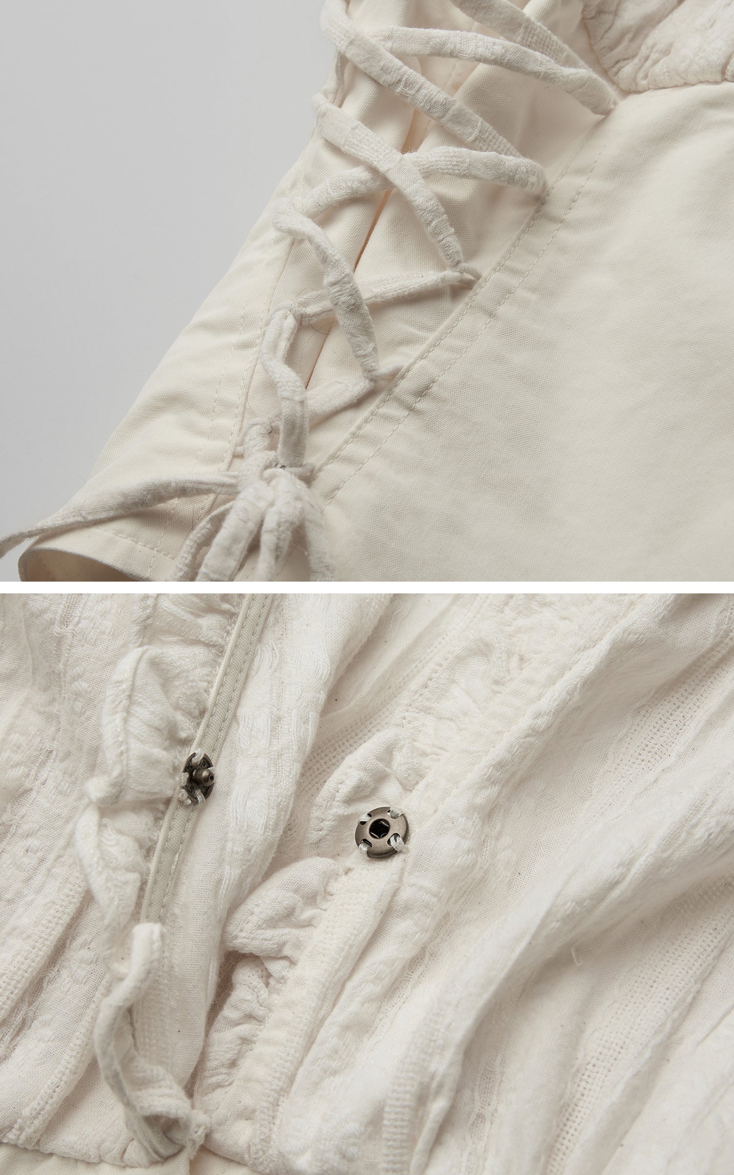 DOINDULGE Structured Corset-Panel Ruched Shirt