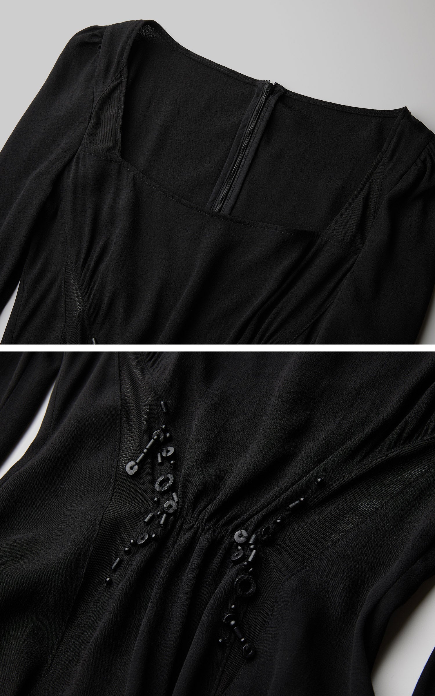 DOINDULGE Flare Sleeve Square Neck Maxi Dress