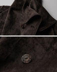 DOINDULGE Asymmetric Fringe-Trim Textured Jacket
