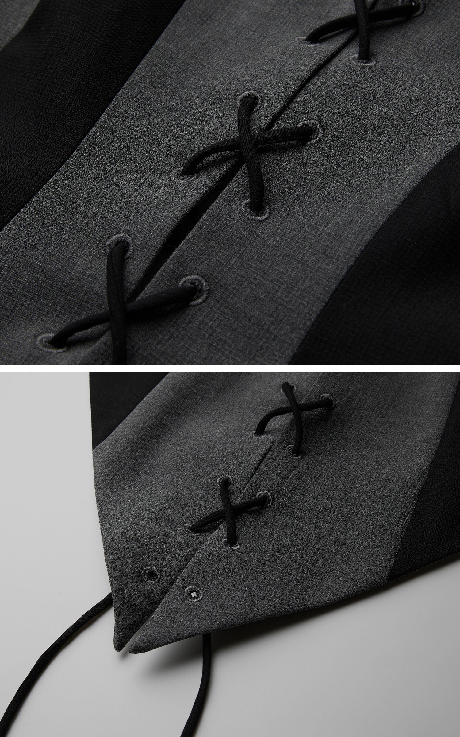 DOINDULGE Dark Avant-Garde Deconstructed Paneled Blazer
