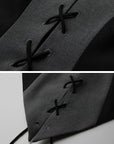 DOINDULGE Dark Avant-Garde Deconstructed Paneled Blazer