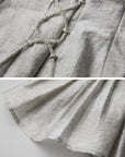 DOINDULGE Pleated Halter Peplum Top