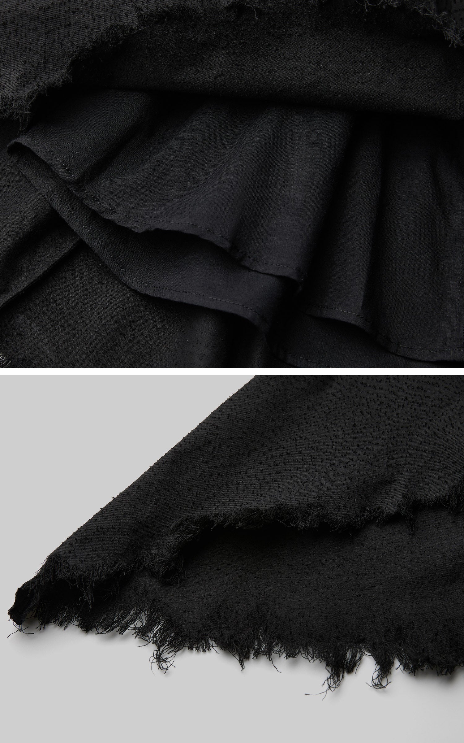 DOINDULGE Black Cotton Bustier Dress