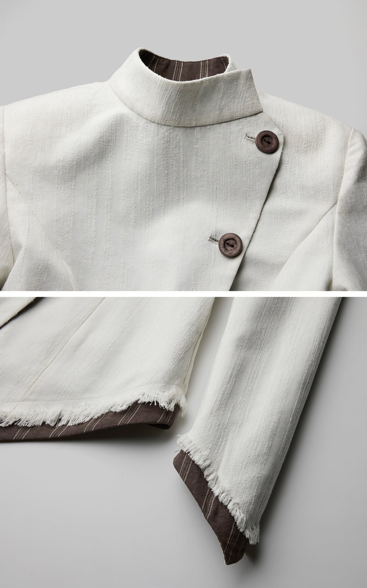 DOINDULGE Veste réversible à col montant asymétrique