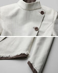 DOINDULGE Veste réversible à col montant asymétrique
