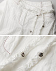 DOINDULGE Low-Rise Wide Leg Pants