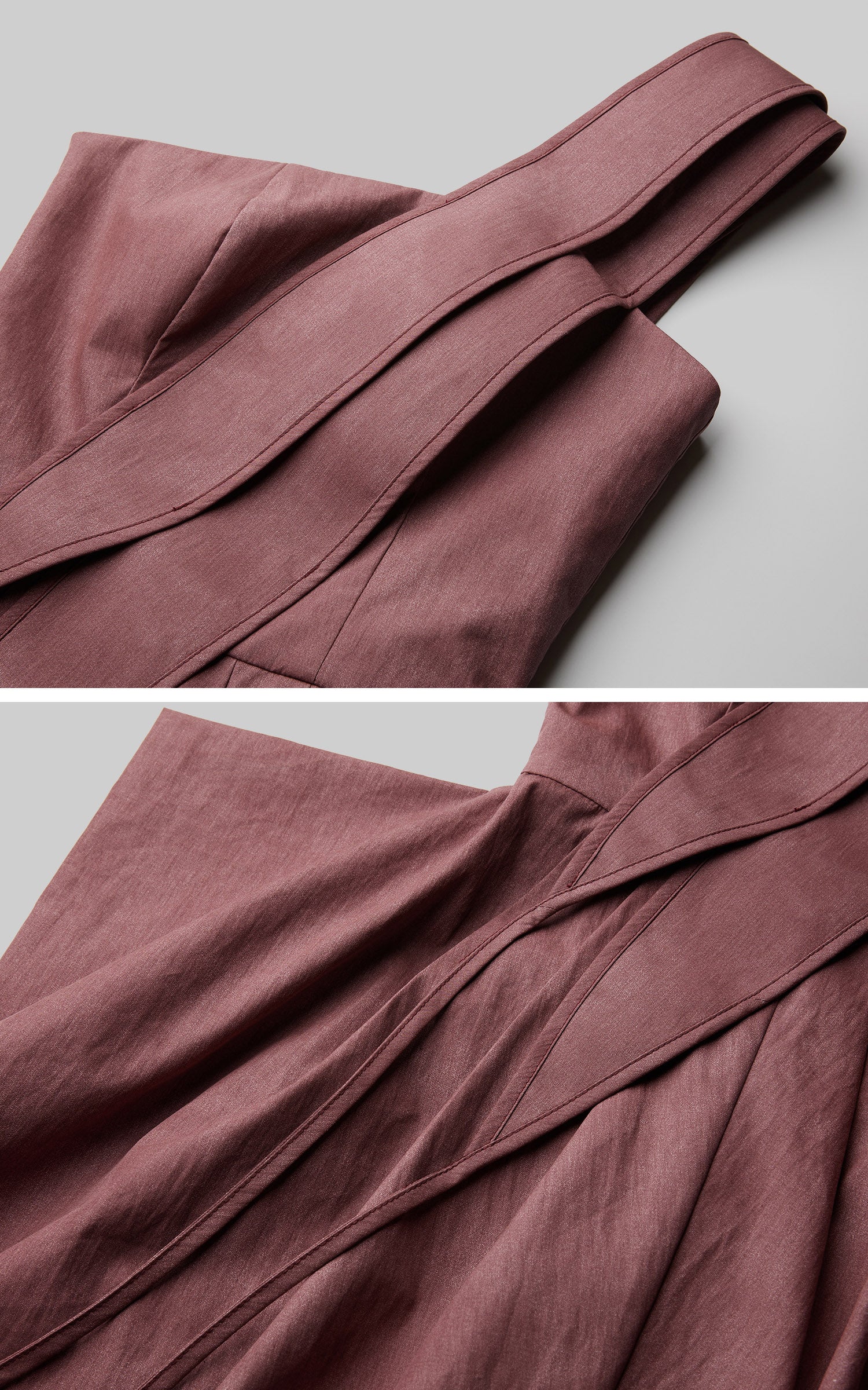 DOINDULGE One-Shoulder Pleated Maxi Dress