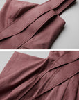 DOINDULGE One-Shoulder Pleated Maxi Dress