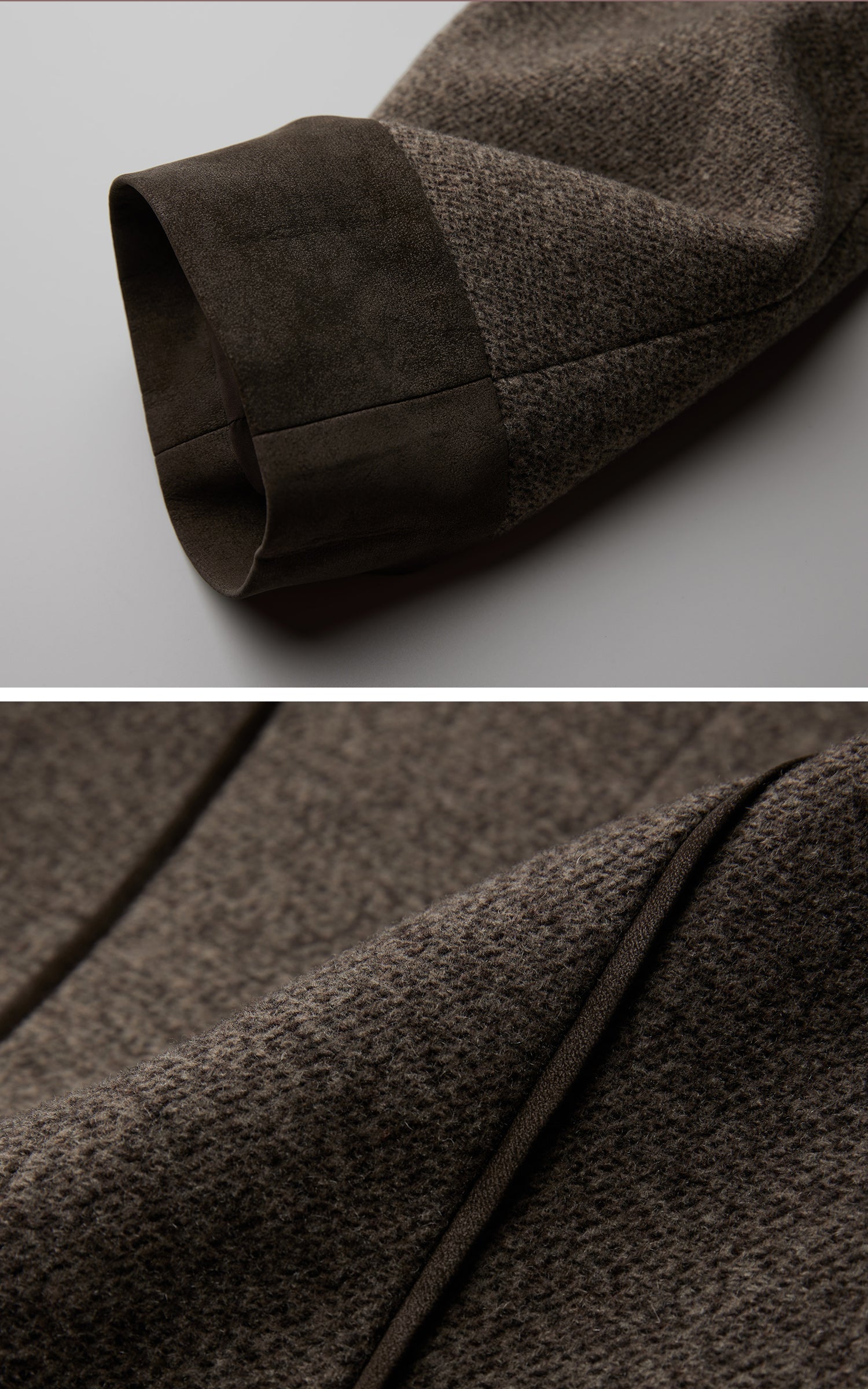DOINDULGE Asymmetric Wool-Blend Structured Jacket